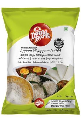 Picture of Double Horse Appam Idiyappam Pathiri ( Roasted Rice Flour) 1 Kg