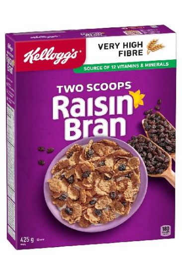 Picture of Kellogg/'s Two Scoops Raisin Bran Cereal 425 Grams