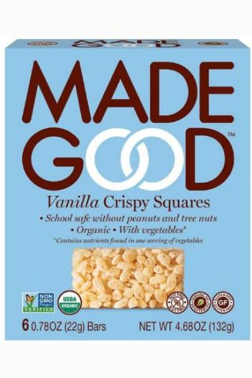 Picture of Madegood Vanilla Organic Crispy Squares 132 Grams