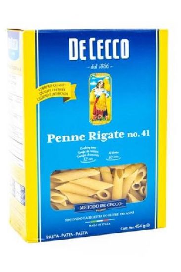 Picture of Dececco Penne Rigate Pasta 454 Grams