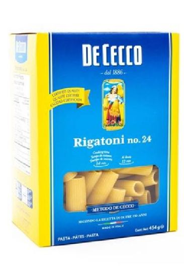 Picture of Dececco Rigatoni Pasta 454 Grams