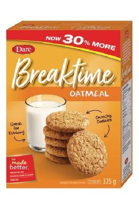 Picture of Dare Breaktime Oatmeal Crunchy Cookies 325 Grams
