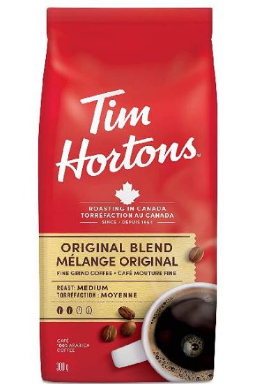 Picture of Tim Hortons Original Blend Medium Roast Fine Ground Coffee 300 Grams
