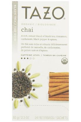 Picture of Tazo Organic Chai Black Tea Bags 24ct 65 Grams
