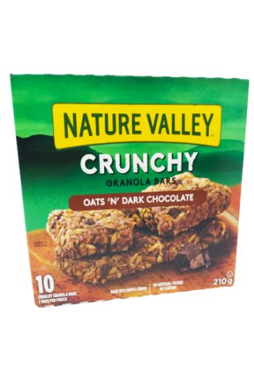 Picture of Nature Valley Oats & Dark Chocolate Granola Crunchy Bars 210 Grams