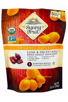 Picture of Sunny Fruit Organic Deglet Nour Pitted Dates 250 Grams