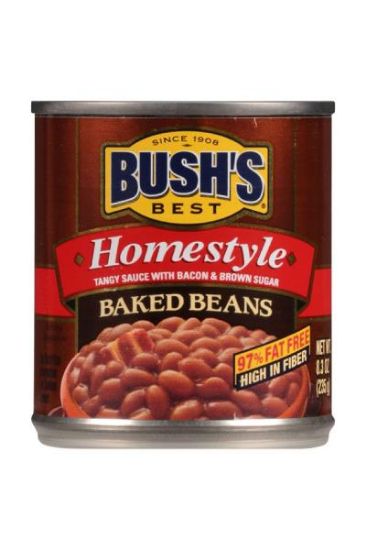 Picture of Bush Homestyle Baked Beans 97% Fat Free 8.30 Oz