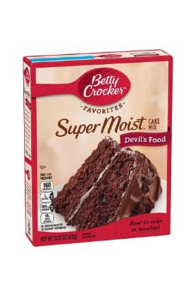 Picture of Betty Crocker Super Moist Devil/'s Food Chocolate Flavor Cake Mix 432 Grams