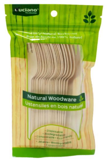 Picture of Biodegradable Wooden Forks 20 Ct