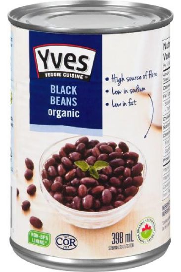 Picture of Yves Organic Black Beans 398 Ml