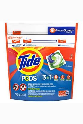 Picture of Tide 3 In 1 Original Detergent Pods 16 Ct