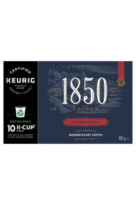 Picture of Folgers 1850 Pioneer Blend Medium Roast Coffee K Cup Pods 105 Grams