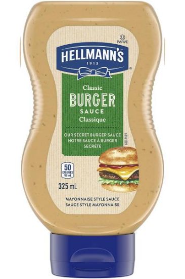 Picture of Hellmanns Classic Burger Sauce 325 Ml