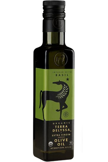Picture of Terra Delyssa Organic Extra Virgin Basil Olive Oil 250 Ml