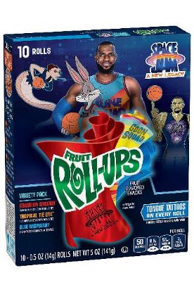 Picture of General Mills Fruit Roll Ups Tropical Tie Dye Fruit Snack 141 Grams