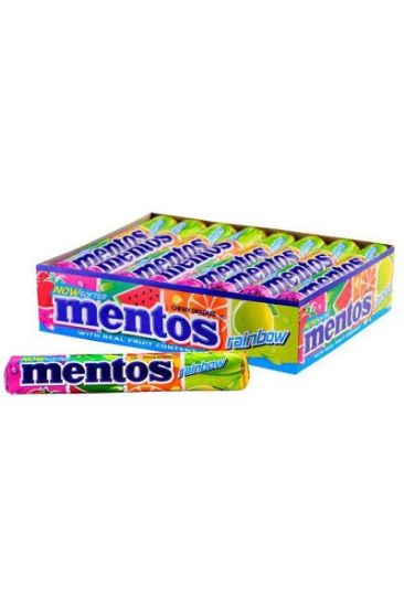 Picture of Mentos Rainbow Rolls Chew 37 Grams
