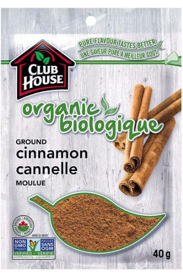 Picture of Club House Organic Ground Cinnamon 40 Grams