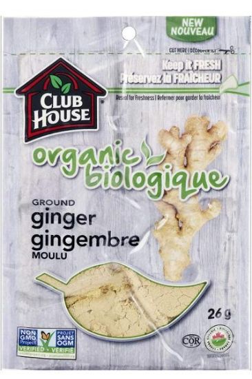 Picture of Club House Organic Ground Ginger 26 Grams