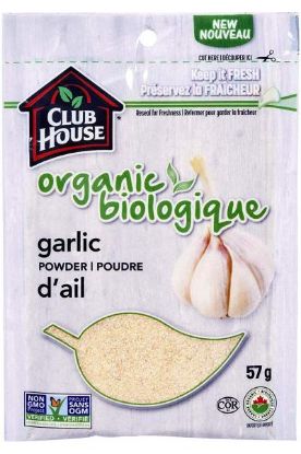 Picture of Club House Organic Garlic Powder 57 Grams