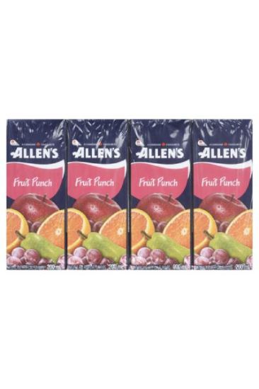 Picture of Allen/'s Apple Juice Tetra Pack Juice 200 Ml