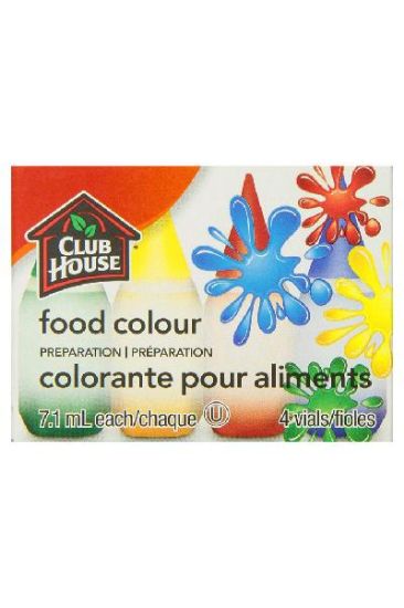 Picture of Club House Food Colour 4 Vial 7.1 Ml