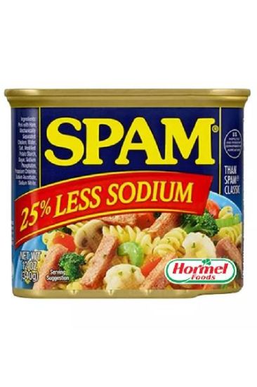 Picture of Spam 25% Less Sodium Luncheon Meat 340 Grams