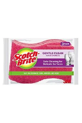Picture of Scotch Brite Delicate Duty Scrub Sponge 3 Ct