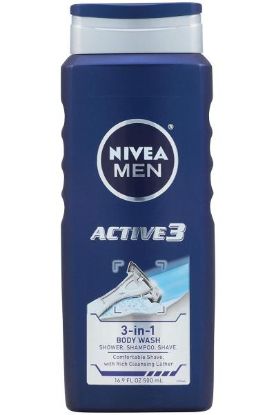 Picture of Nivea Active 3 Body Wash 16.9 Oz