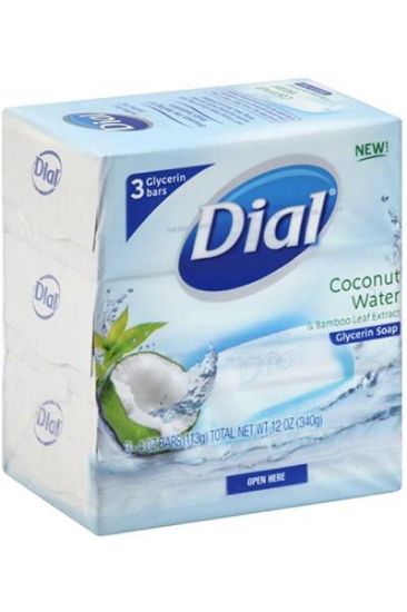 Picture of Dial 3 Bar Soap Coconut Water 12 Oz