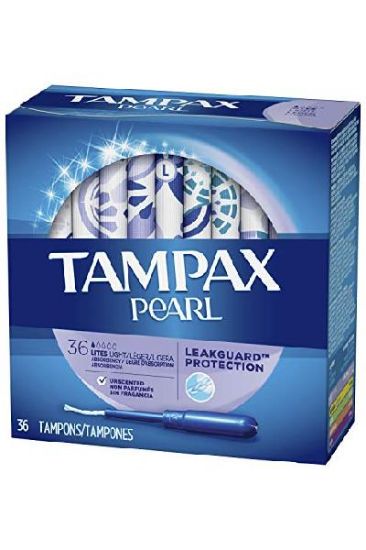 Picture of Tampax Pearl Light Unscented 2x 36 Ct