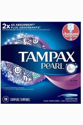 Picture of Tampax Tampons Ultra Plastic Unscented 18 Ct