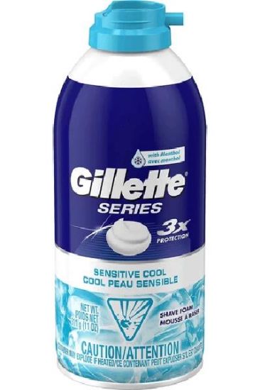 Picture of Gillette Series Sensitive Cool Shaving Foam 11 Oz