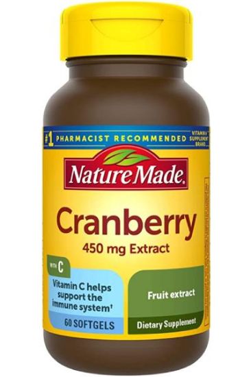 Picture of Nature Made Cranberry 450mg + Vitamin C 60 Ct