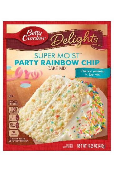 Picture of Betty Crocker Super Moist Rainbow Bit Cake Mix 432 Grams