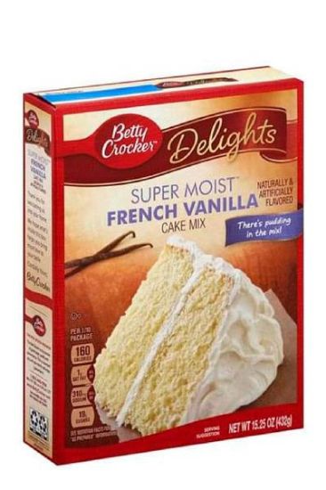 Picture of Betty Crocker Super Moist French Vanilla Cake Mix 432 Grams