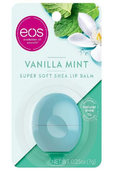 Picture of Ecos Vanilla Mint Lip Balm Sphere Visibly Soft 0.25 Oz