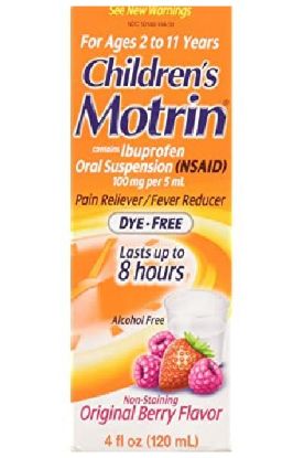 Picture of Motrin Childs Motrin Berry Dye-Free Suspension 4 Oz