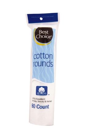 Picture of Best Choice Cotton Rounds 80 Ct
