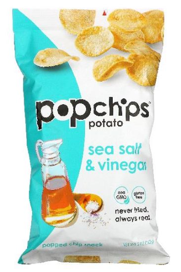 Picture of Popchips Sea Salt & Vinegar Potato Chips 85 Grams