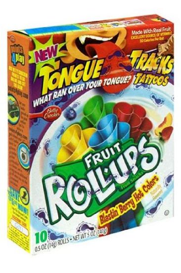 Picture of General Mills Fruit Roll Ups Blastin Berry 10 Roll