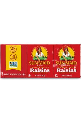 Picture of Sun Maid California Raisins 6pk 30 Grams