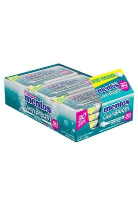Picture of Mentos Clean Breathe Wintergreen Sugarfree Mints 30 Ct