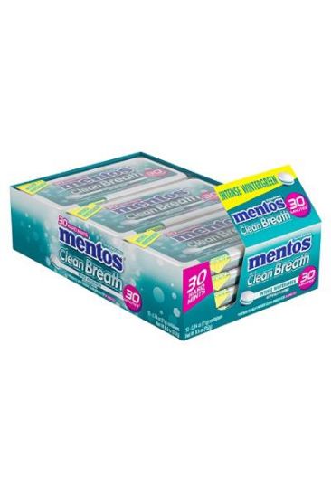 Picture of Mentos Clean Breathe Wintergreen Sugarfree Mints 30 Ct