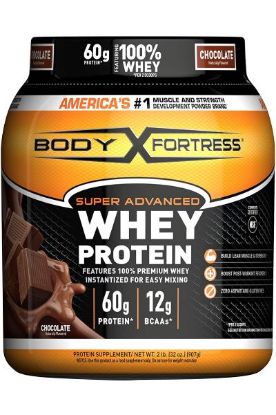 Picture of Body Fortress Super Advanced Whey Protein Powder Chocolate 2 Lbs