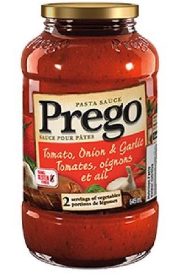 Picture of Prego Tomato Onion & Garlic Pasta Sauce 645 Ml