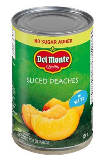 Picture of Del Monte Sliced Peaches In Water 398 Ml