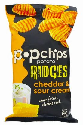 Picture of Popchips Crunchy Cheddar & Sour Cream Potato Chips 85 Grams