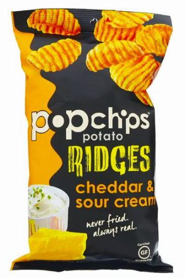 Picture of Popchips Crunchy Cheddar & Sour Cream Potato Chips 85 Grams