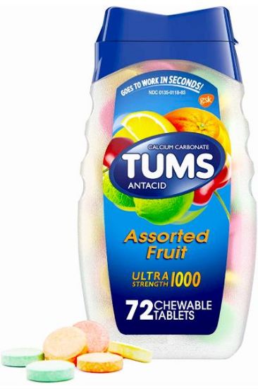 Picture of Tums Extra Strength Assorted Berries Tablets 8 Ct