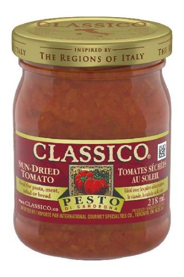 Picture of Classico Pesto Sauce - Sundried Tomato 218 Ml